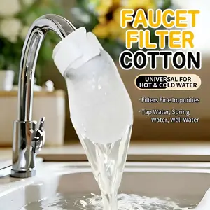 50Pcs Faucet filter bag for filtering tap water, spring water, rust, and impurities, universal faucet filter accessory