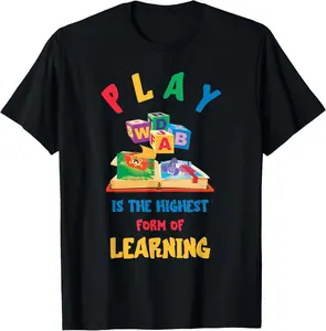 100% cotton Unisex Daycare Provider Play ABC Childcare Teacher Appreciation T-Shirt