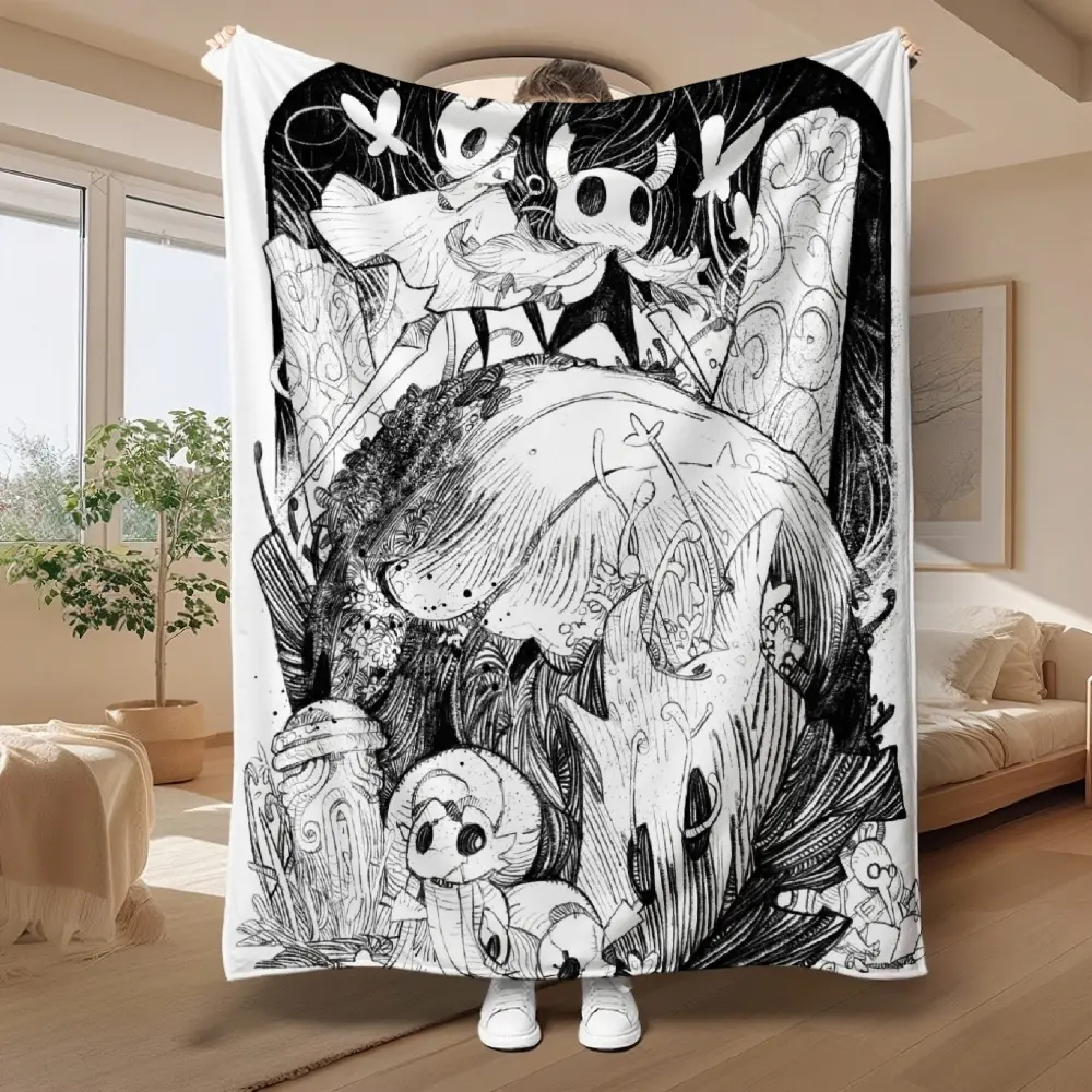 DIY Customized Colorable Flannel Blanket & Shawl - Durable, Fading-Proof, All-Seasons Air-Conditioning Textile, Christmas & Birthday Gift for Children, Creative Home Decoration