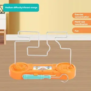 Buzz Wire Electric Shock Maze Game Toy with Light & Sound Alarm, Kids Hand Concentration Training Brain Teaser Tabletop Puzzle Toy, Parent Child Interactive Party Challenge Play Toy Gift for Boys Girls