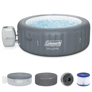 Coleman Palm Springs 6 Person EnergySense Smart AirJet Plus Inflatable Hot Tub