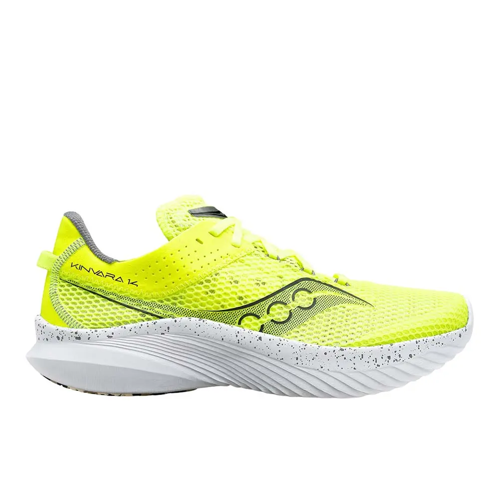 Saucony Mens Kinvara 14 Running Sneakers Shoes - Yellow Saucony Mens Kinvara 14 Running Sneakers Shoes - Yellow