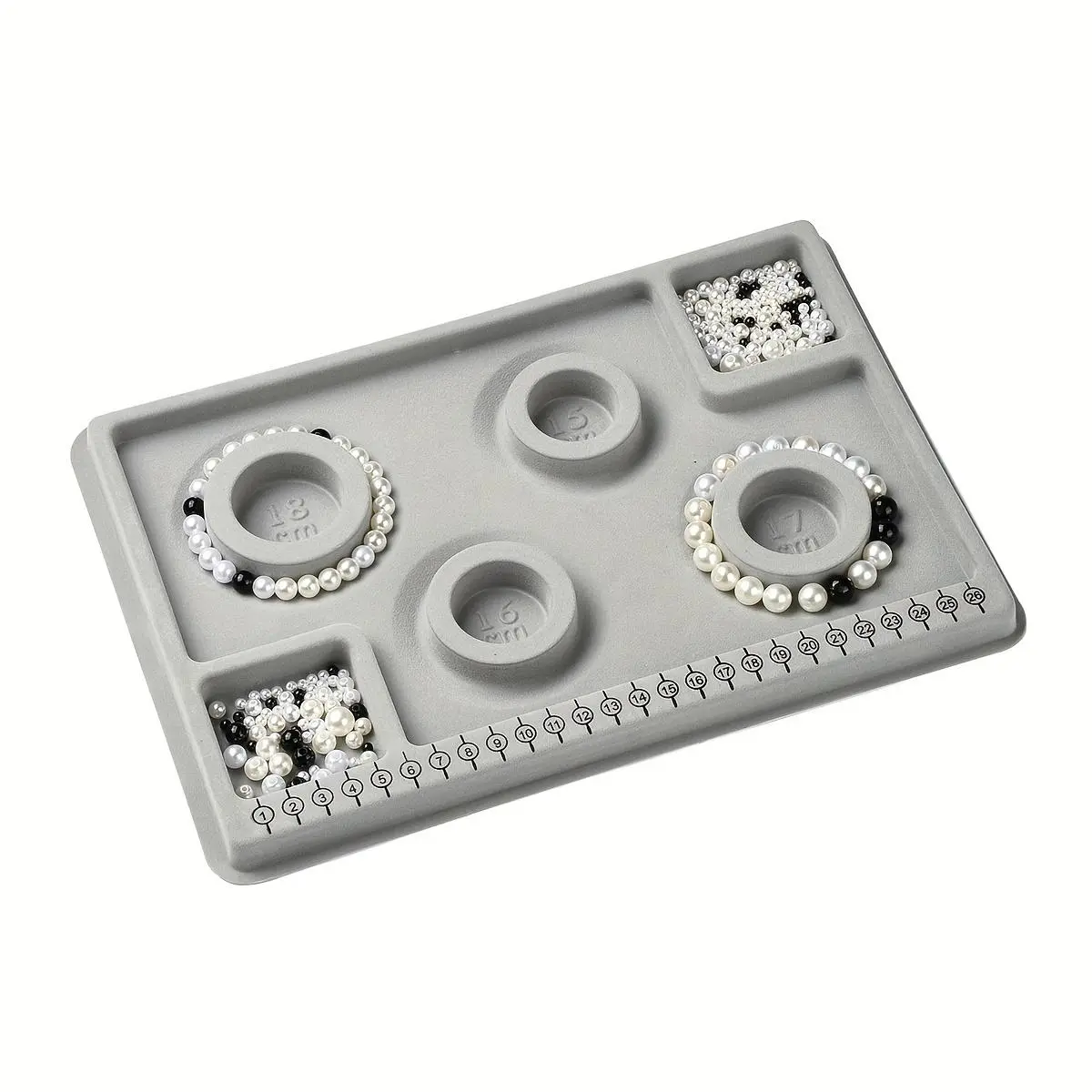 1pc Plastic Jewelry Small Design Plate DIY Beaded Maker Bracelet Necklace Professional Jewelry Making Tool Crafts -Beading Trays