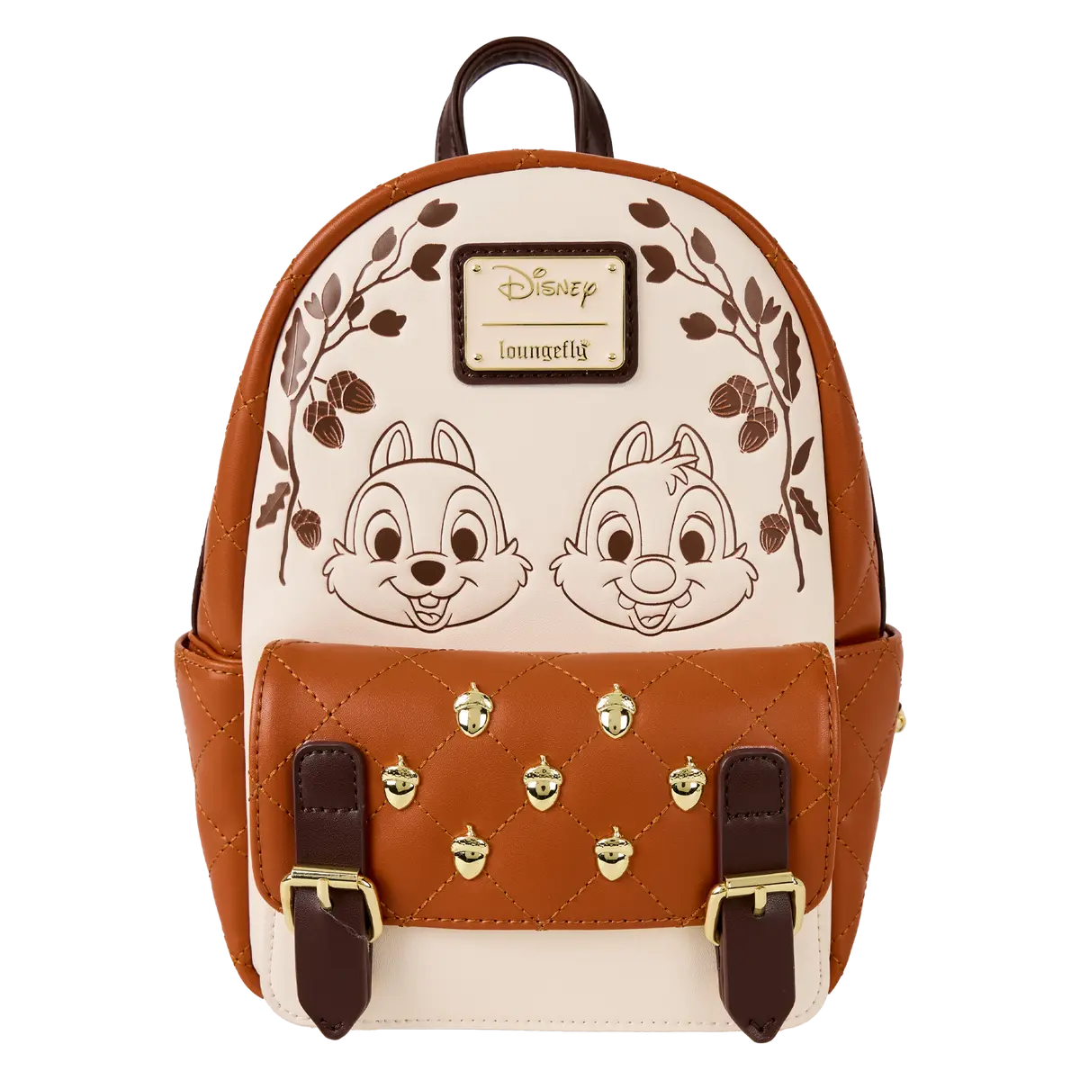 Chip and Dale Acorn Quilted Texure Mini Backpack