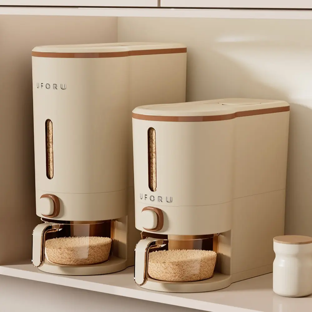 22.05-pound sealed design rice storage bucket - an ideal choice for storing rice in the kitchen