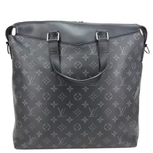 Pre-owned Louis Vuitton Canvas Tote Bags Explorer Monogram Eclipse Briefcase Black