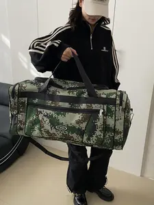 Camouflage Extra Large Capacity Travel Bag for Clothes, Durable Handheld Luggage Bag for Men, Ideal for Travel & Storage, Travel Essentials Bag, Camo Duffels