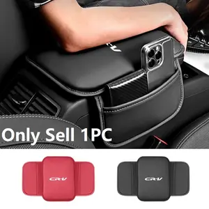 Leather Car Seat Armrest Box Protector Cushion, Storage Box Cover Pad for Honda Cr-V, Civic, Accord, Odyssey, Auto Interior Accessories