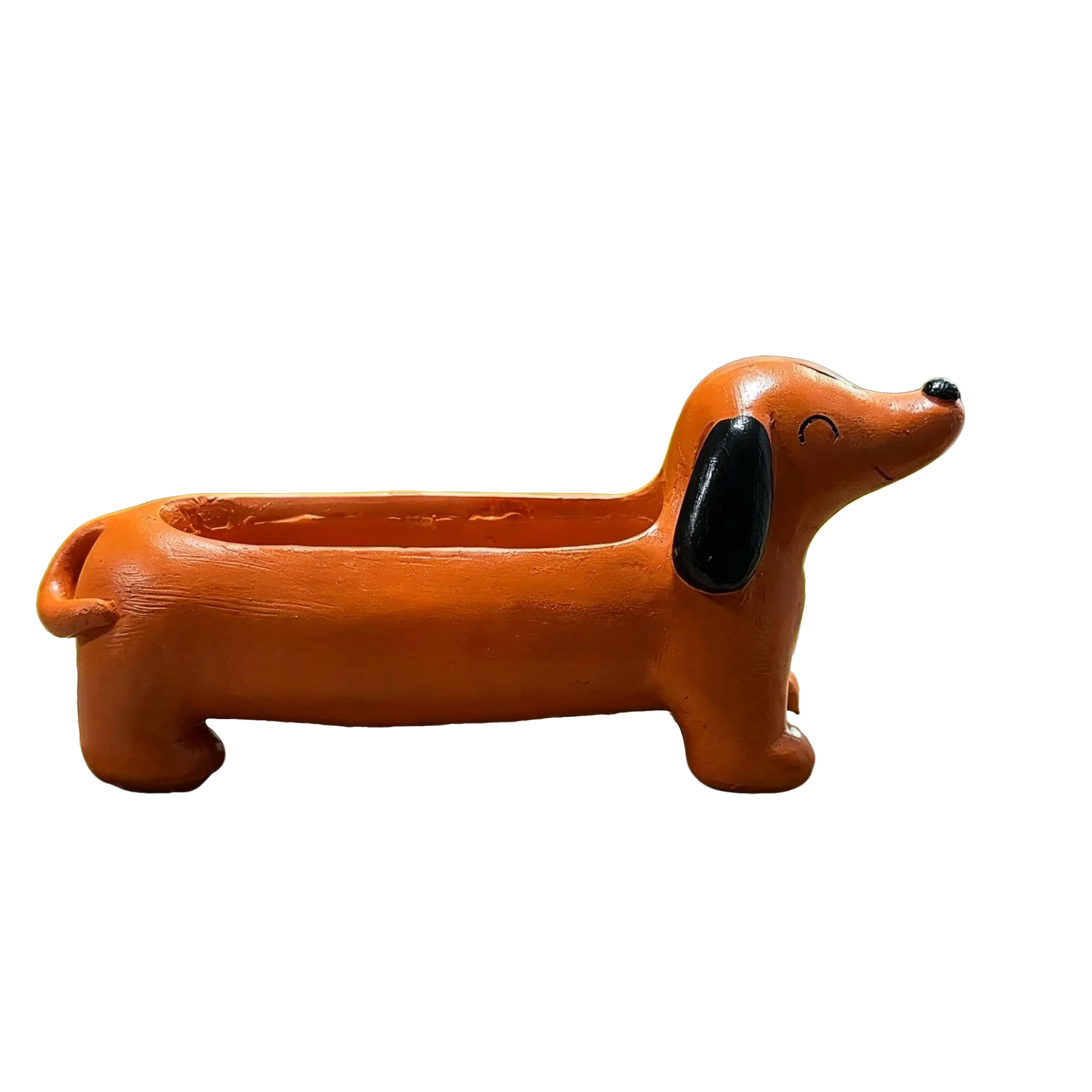 Cute Dachshund Dog Planter for Succulents & Small Plants - Adorable Design for Garden Decor