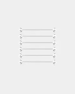 6PCS Acrylic Industrial Barbell Set