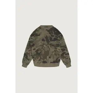 JACQUARD CAMO KNIT SWEATER JACQUARD CAMO KNIT SWEATER