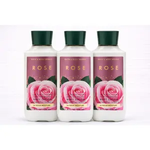 ROSE Bath & Body Works Body Lotion 3-Pack – 8 oz Each