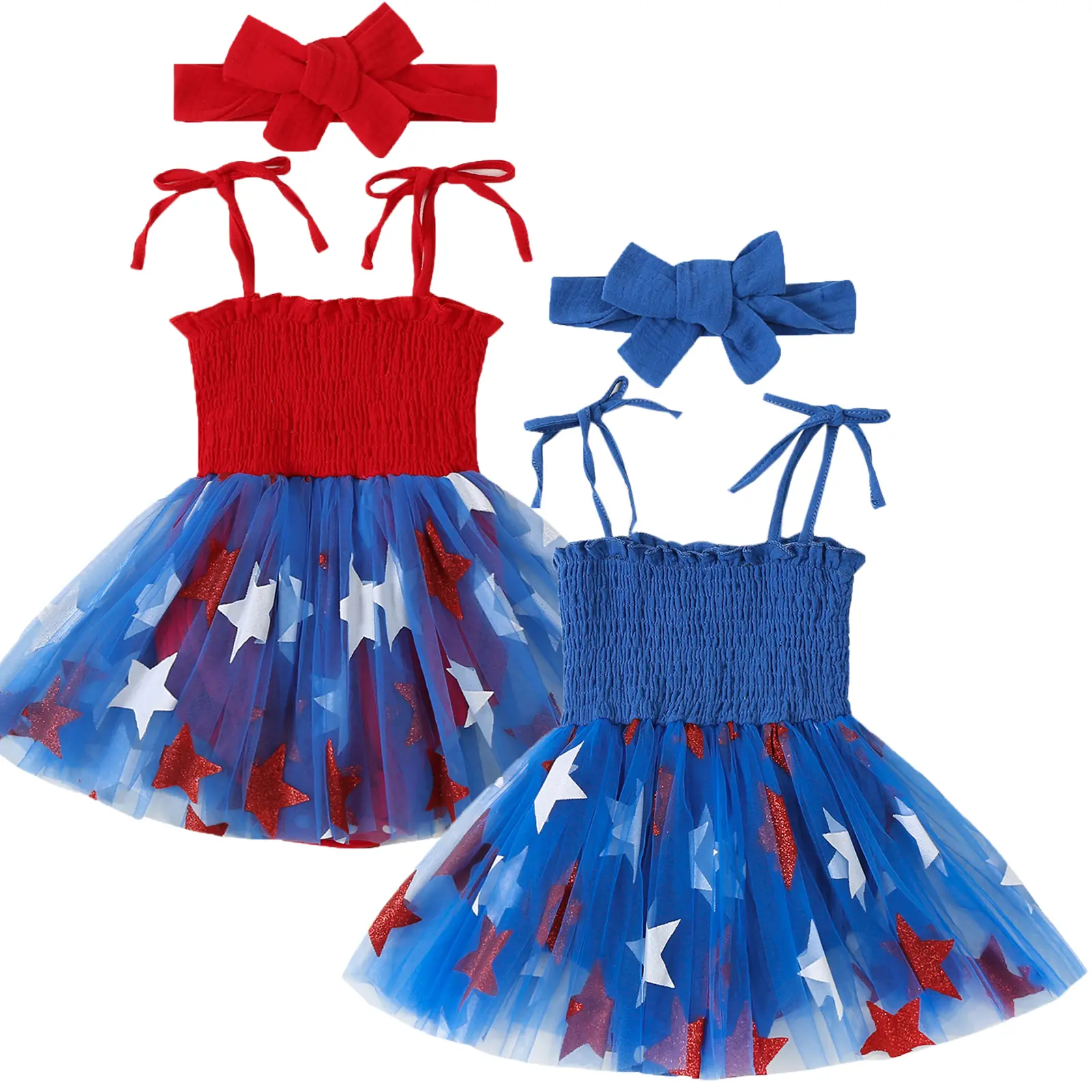 fourth of july infant dress CD295 Red / 6