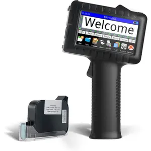 JWM Handheld Inkjet Printer, Multifunctional Handheld Printer  with 42ml Quick-Dry Ink , 0.5 Inch Print Height, for Text/Logo/Date/Time  Planes and Curved Surfaces, 600DPI