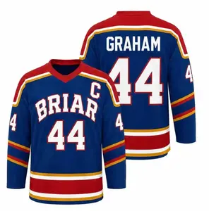 [Full Size XS-5XL] Custom Briar University Hockey Jersey Shirt, Off-Campus Series Hockey Jersey, Graham 44 Di Lautentis Hockey Jersey Shirt for Fans