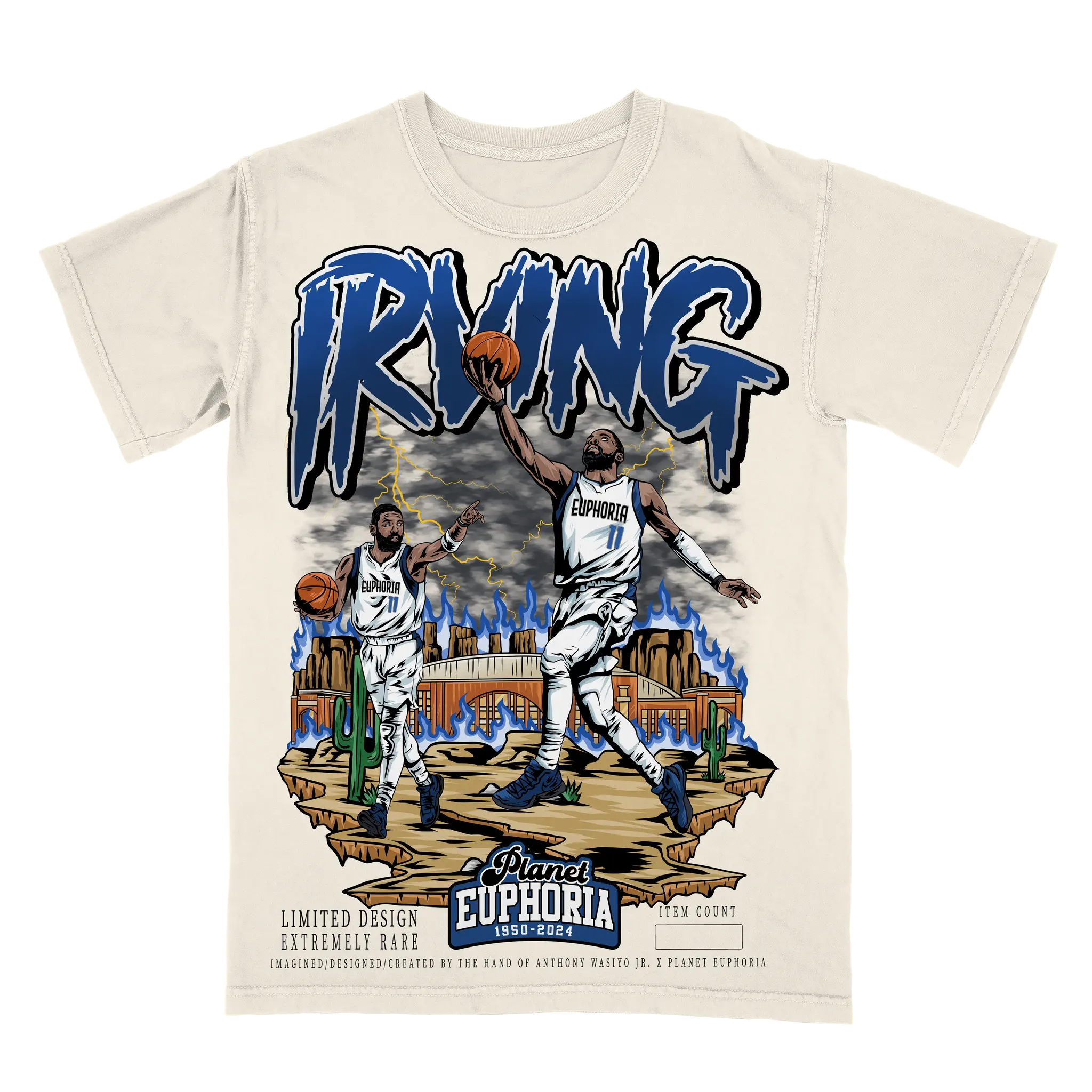 Kyrie Irving Planet Euphoria Shirt Vintage 90s Basketball Graphic Tee for Men Women Fans Y2k Streetwear