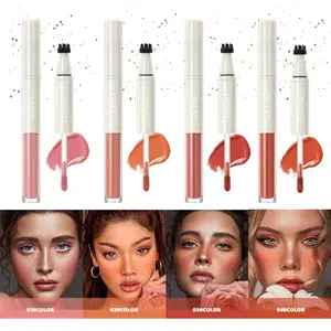 Double Head 2 In 1 Freckle Stamp And Blush Pen Natural Color Development Lightweight Natural Look Smooth Texture Easy To Apply Long Lasting Waterproof Sweatproof 24H Wear