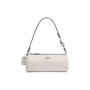 COACH Nolita 20 Top-Zip Leather Round Shoulder Bag in White for Women