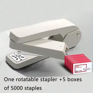 360 Degree Rotating Stapler, Office Stapler, Easy to Use Paper Binding Machine, Durable Stapler for School and Home