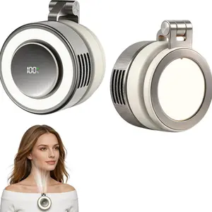 Multifunctional Magnetic Selfie Light Fan, 360 LED Selfie Ring Light with Mirror and Stand, Portable Lighting for Indoor and Outdoor Use, Ideal for Party Makeup, Selfie Photography and Video Recording, Selfie Fill Light