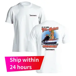 Ship Within 24 Hours Big Johnson Outboards T Shirt 2 Sided Print Vintage Boating Graphic Tee Soft Cotton Blend Retro Humor Apparel Gift For Boating Fans Fishermen Dad Husband For Men Women All Sizes Casual Daily Wear