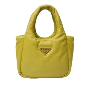 Pre-owned Parda leather Tote Bags Prada Soft Padded Nappa Mini Handbag