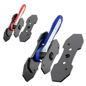 Brake Caliper tool for Single, Dual & Quad Piston Disc Brakes – 360° Rotating Ratchet Wrench, Car Brake Pads Retractor Compressor with 4PCS Spreader Plates for Brake Pump Adjustment