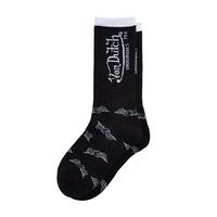 Von Dutch Black & White Crew Socks