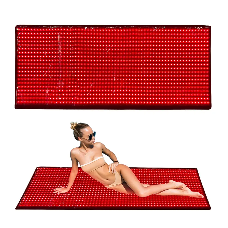 LED Heating Pad - 71"x31" Full Body Red Light Therapy Blanket Healing Pad, Therapeutic Mat with 660nm & 850nm Red Near Infrared Light, 1280 LEDs, US Plug, Non-Waterproof for Pain Relief, Sleep Improvement