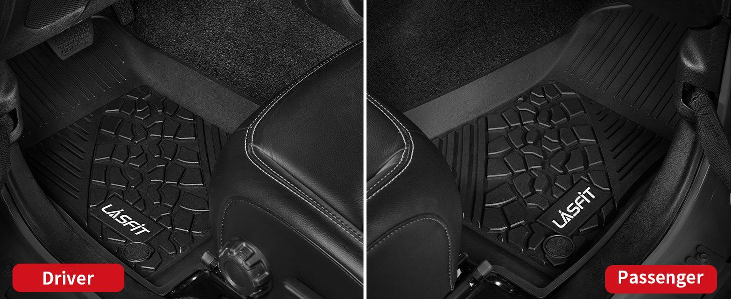 Lasfit fit for 2018-2026 Jeep Wrangler JL Floor Mats or Cargo Mat, Fit 4-Door Only(Don't fit 4xe)