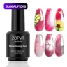Zopvt 15ML Blooming Gel Soak Off UV LED Gel Nail Polish, Gel Polishes, Transparent Marble Effect Floral Watercolor Flowers Design, Floral Nails, Professional Nail Art Accessories, Cosmetic #GLOBAL PICKS
