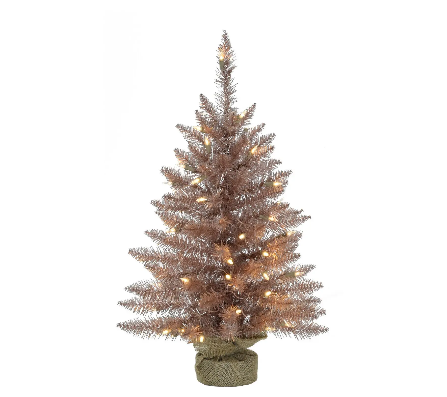 Fraser Hill Farm 3-ft. Festive Tinsel ChristmasTree
