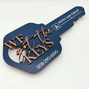 Key Shaped Props Key Sign with Caramel 3D We got the keys