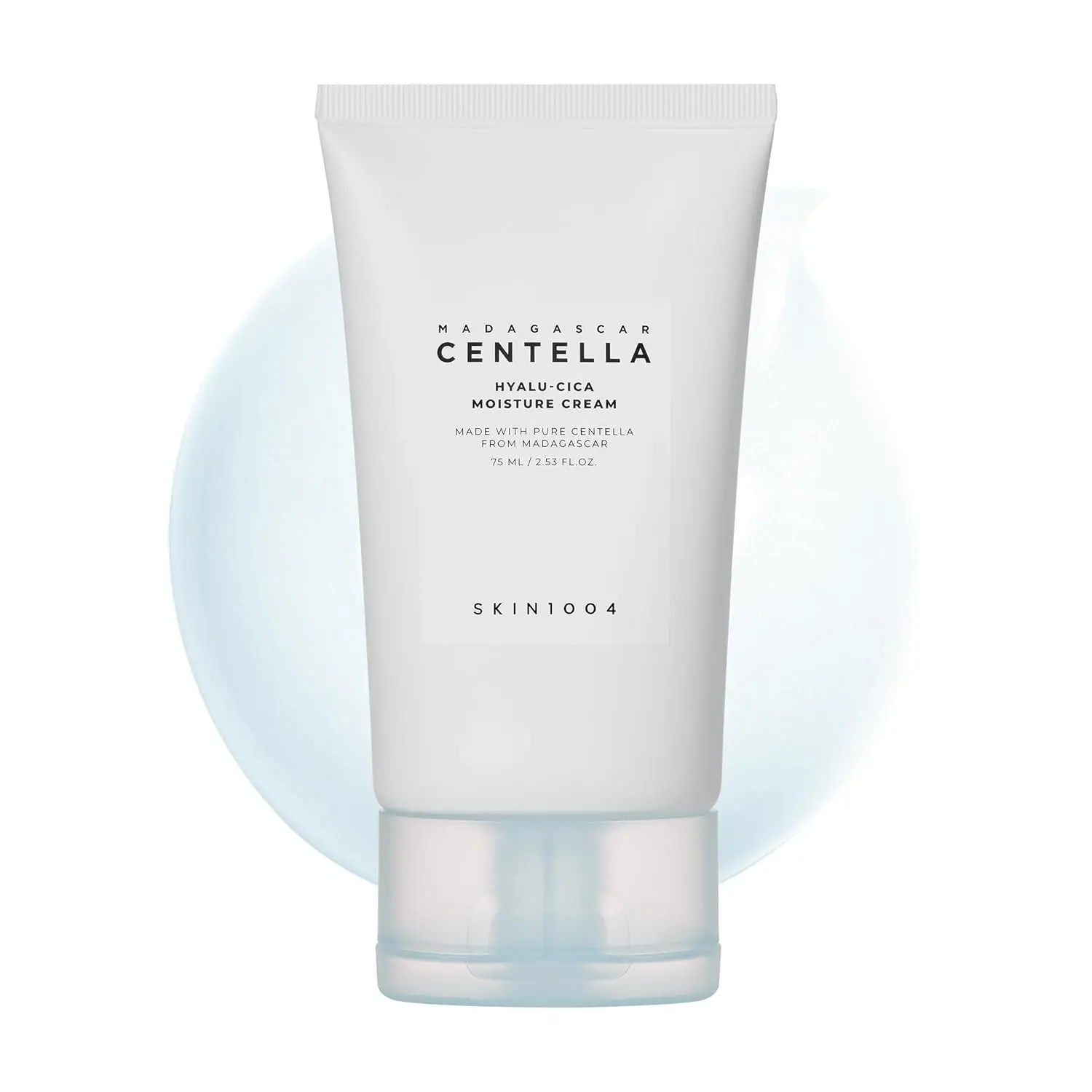 SKIN1004 Hyalu-Cica Moisture Cream Face Moisturizer with Hyaluronic Acid Centella Cream for Deep Hydration Lightweight Nourishing Gel 75ml