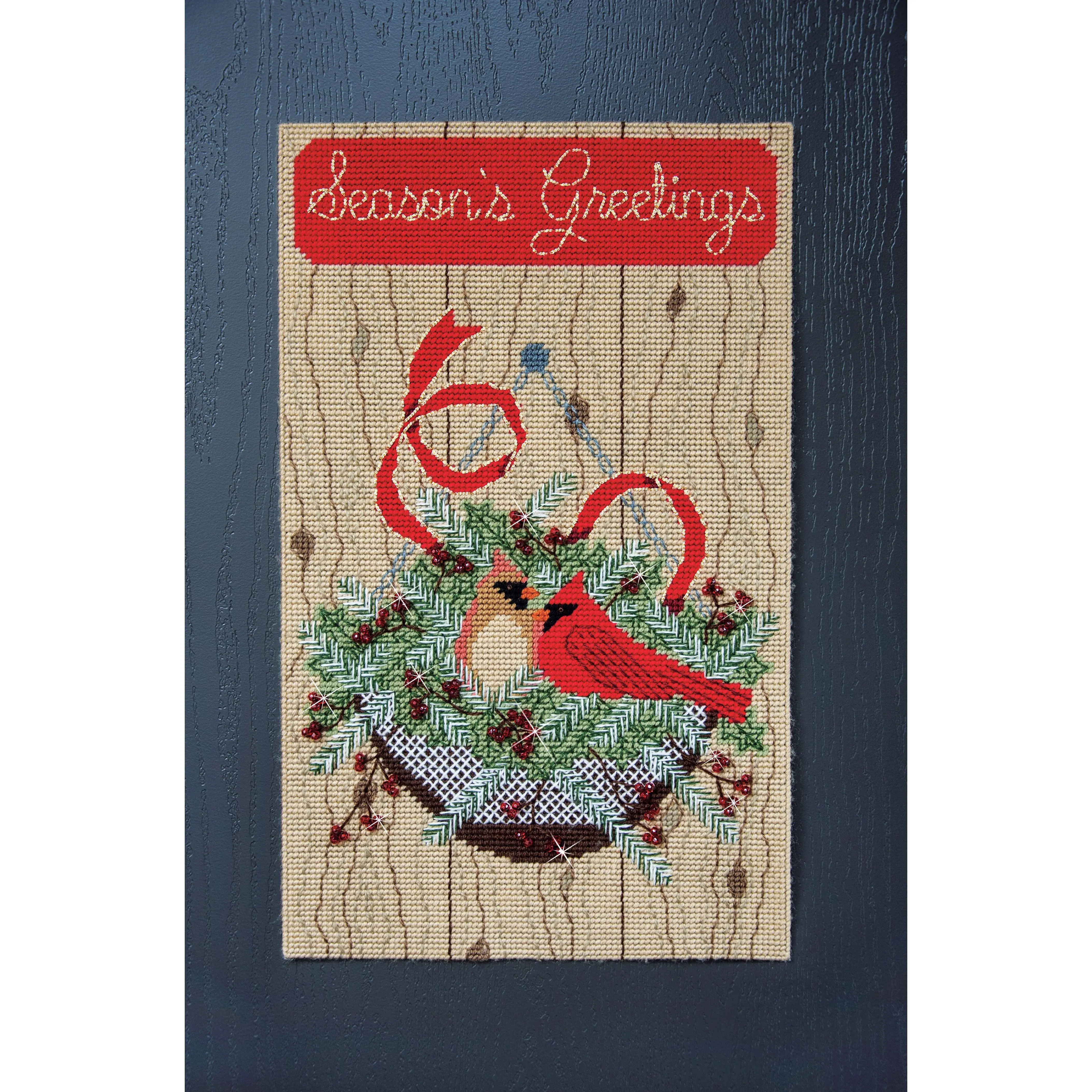 Cardinal Welcome Plastic Canvas Kit