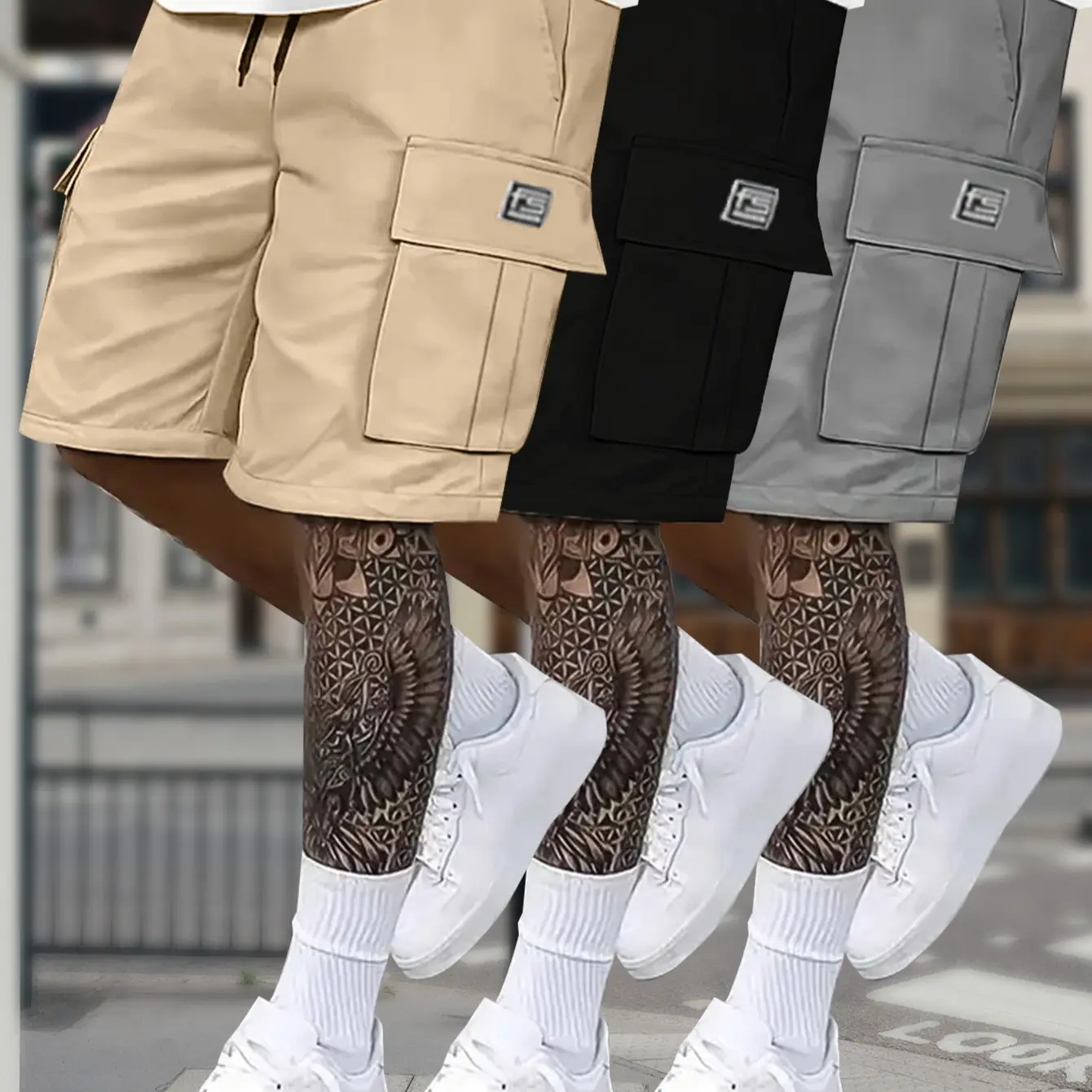 LL-OU-501 Khaki Black Gray