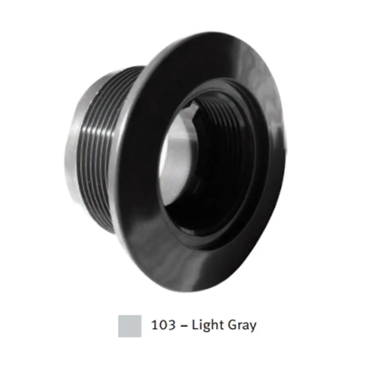 212 MAIN Large Decorative Flange Pipe Fitting, UV-Resistant ABS for Fitness Equipment, 1.5 in. Front Thread, Fits 1.5" Outer/2" Inner Pipes, Light Gray, Standard 1022, Aquatic Fitness Equipment, Decorative Cover, Surface Camo, Threads Inside 2" Pipe
