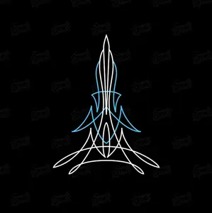 Classic Hot Rod Pinstripe Vinyl Decal - Authentic Look for Your Ride - Car Window Decal, Laptop Sticker, Tumbler Decal, Decal for Cup