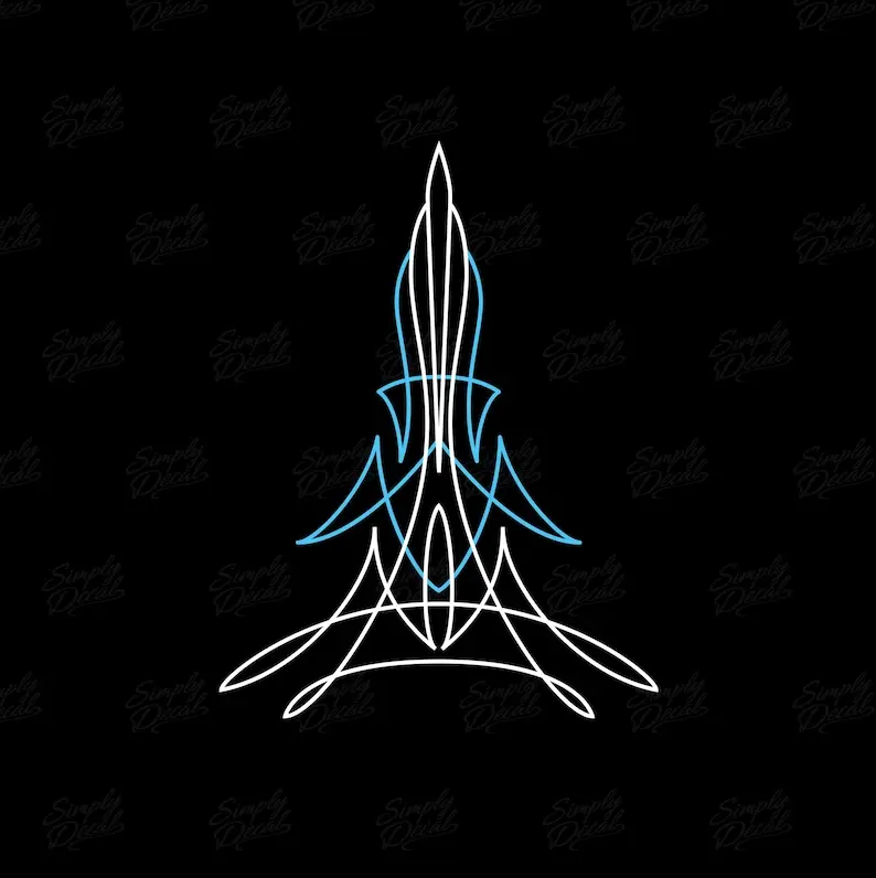 Classic Hot Rod Pinstripe Vinyl Decal - Authentic Look for Your Ride - Car Window Decal, Laptop Sticker, Tumbler Decal, Decal for Cup