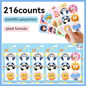 216-piece Animal Insect Repellent Stickers with Cute Animal Designs Suitable for Clothing Backpacks and Chairs Plant Formula