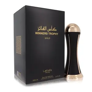 Lattafa Al Khas Winners Trophy Gold Eau de Parfum Spray 3.4 Ounce Unisex Perfume with Citrus Spices & Floral Woods Notes