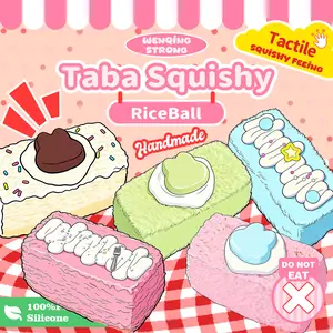 wenqingsquishy - Rice Ball Series [Handmade TabaSquishy] [Full Silicone Reborn Squishy] [Fidget Toy] [Squishy Toy] [~204g]