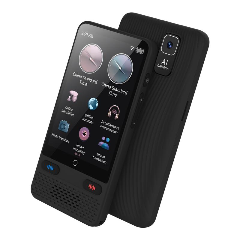BOELEO Wireless 2-Way Voice Translator Device for Travel & Adults - Supports 138 Languages, Touchscreen, Quick & Accurate Translations, Offline Translation, Real-Time Audio Call, ChatGPT Integration, ABS & Cells Tech, ESL Learning Dyslexia Aid