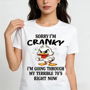 Funny 70s Duck Graphic Tee, 100% Cotton Casual Crew Neck Outfit, Unisex Couple Fashion Top, Cute Retro Style, Best Valentine’s Day Gift For Him Her, Perfect Gift For Boyfriend Girlfriend Husband Wife