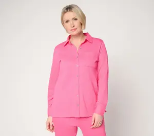 Belle by Kim Gravel Petite Packabelle Big Shirt with Pockets