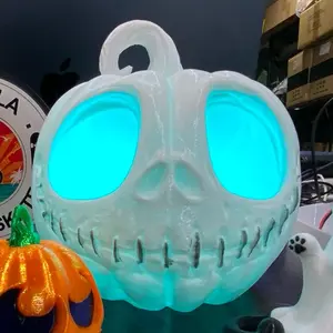 Skellington Pumpkin Head Lantern 3D printed PETG indoor outdoor lantern
