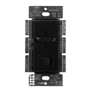 Skylark LED+ Dimmer Switch, 150-Watt, Single Pole or 3-Way, Black