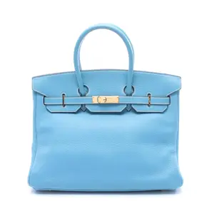 Pre-owned HERMÈS Calfskin Shoulder Bags Hermes Birkin35 Handbag