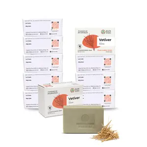 Vetiver Detox Face & Body Bar – Bundle of 10 Natural Ayurvedic Soaps