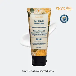 SKY & SOL Tallow + Colostrum Cream – Barrier Repair Moisturizer for Face & Body | 6 Ingredients | 3 oz